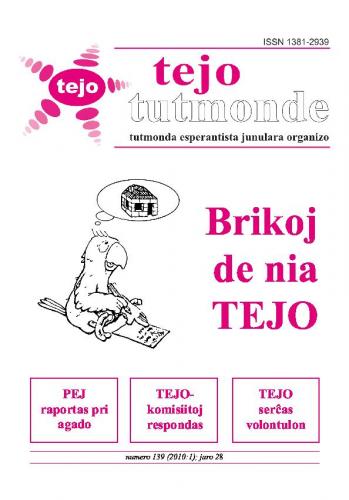 TEJO tutmonde, n-ro 1, 2010
